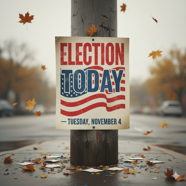 ELECTION IS TODAY!!!!   VOTE TODAY  !!!!!