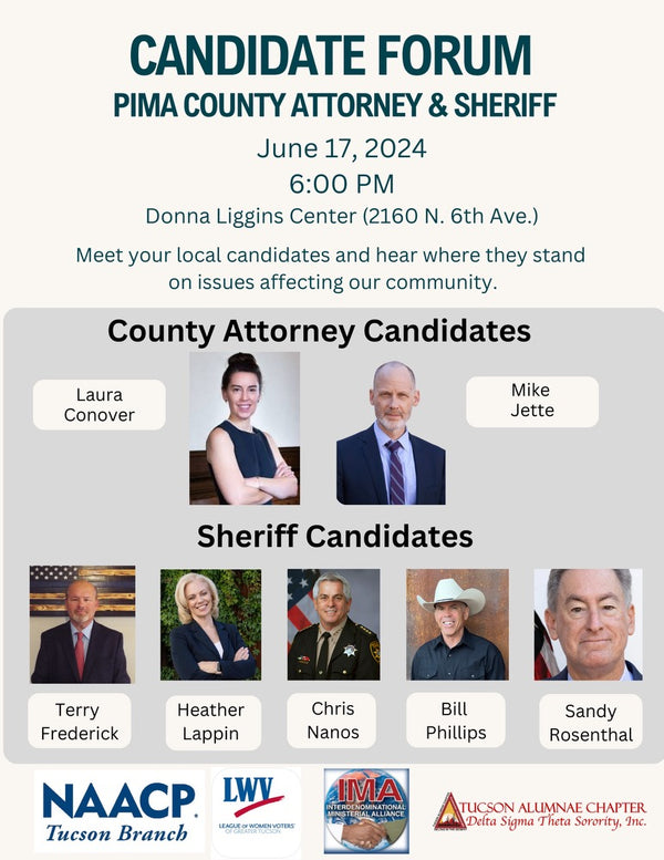 CANDIDATE FORUM TONIGHT; CRIME IS NOT DOWN, IT'S UNDERREPORTED; STORIES YOU MAY HAVE MISSED