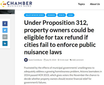 TCFC WINS on Prop 312; FREE CRIME BUS WITHOUT VOTER APPROVAL; New "ROMERO TAX" on BALLOT THIS SPRING